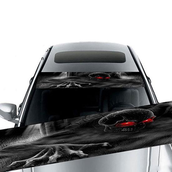 Переднее лобовое стекло автомобиля 3D творческие глаза череп наклейка ветровое стекло наклейка декор