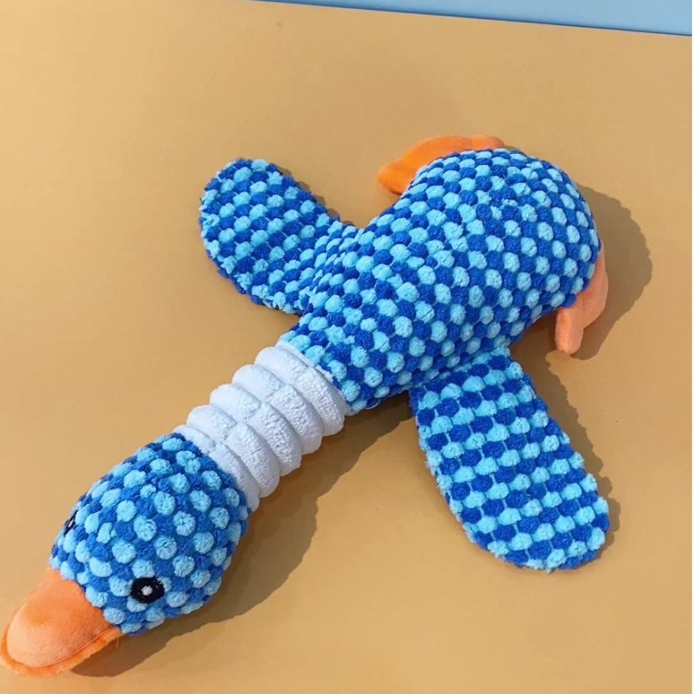 Teeth Cleaning Quacking Pet Toys Interactive Puppy Molar Chew Toy Creative Pet Duck Squeak Toy  Pet