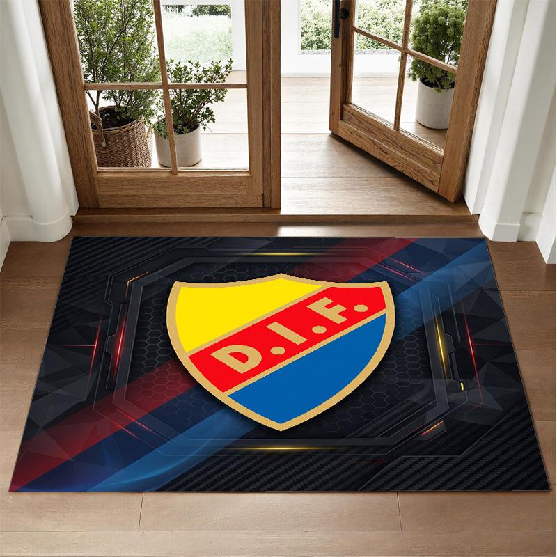 Djurgårdens IF Design Crystal Velvet Rug Soft Decorative Mat for Bedroom Entrance