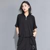 Short Sleeve Oversized Black Vintage Casual Loose Summer T Shirt Tops Women T-shirt
