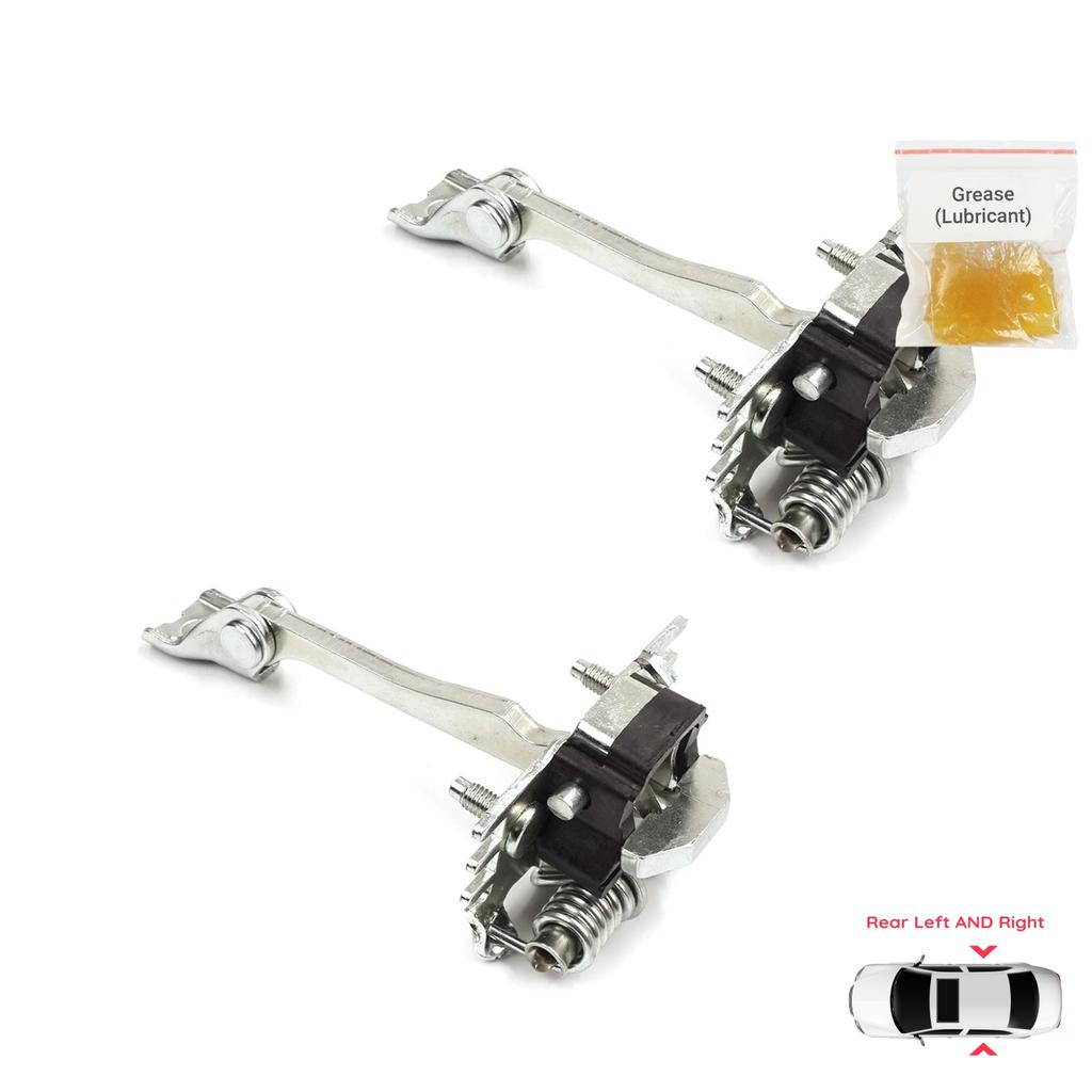 BDP946-1 2 Pieces Rear Left AND Right Door Catch Hinge Brake Stop Check Strap Limiter for Citroen C3 MK2 SC A51 2009-2016 9181Q5