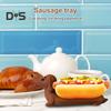 Dachshund Tray Reusable Hot Dog Tray Dachshund Shaped Dish Tray Food Plate Dinner Tray for Sandwiches Snacks