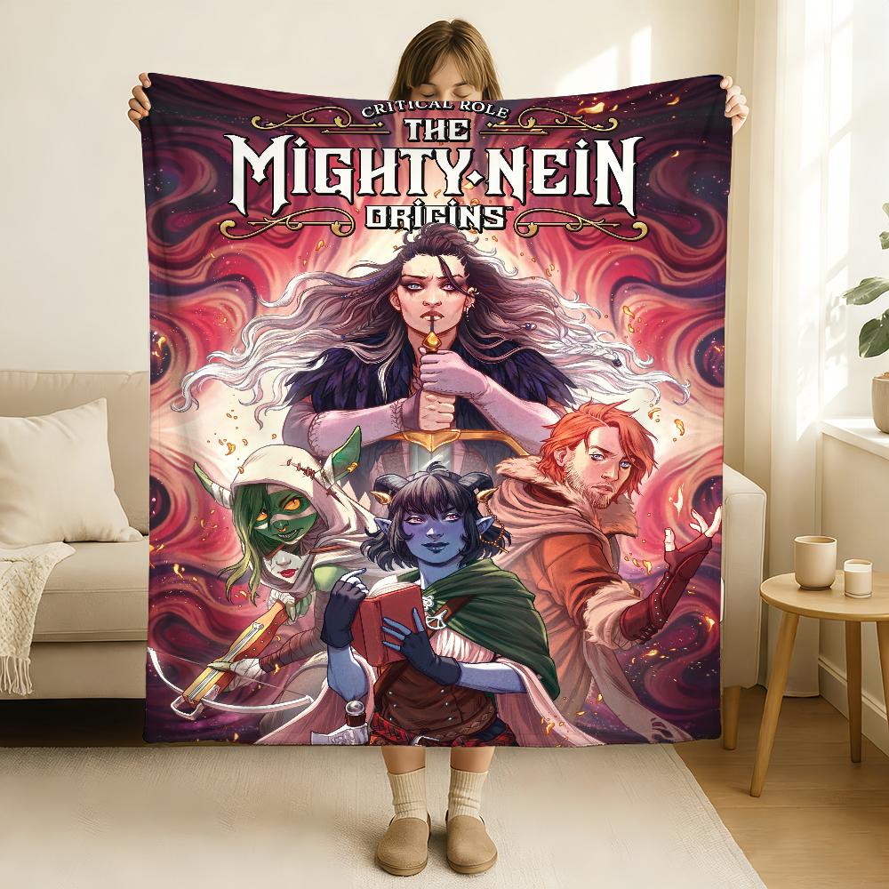 ТВ Покрывало The Mighty Nein Мягкое и приятное для кожи Для дивана Кровати Дневного сна Покрывало Всесезонное Одеяло