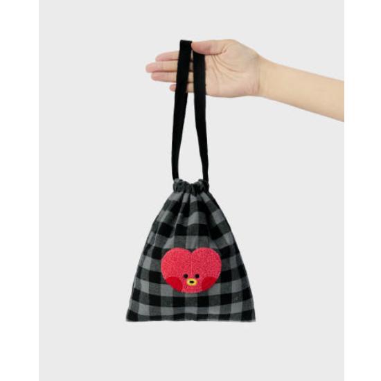 BT21 Минини Базовый Чехол-Шнурок В Клетку