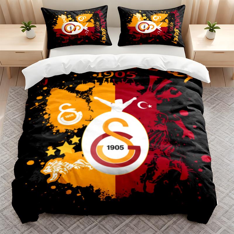 Galatasaray 3PC Bedding Set Print Duvet Cover with Two Pillowcases Home Bedroom Decoration festival gift