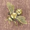 Bee Ornament Miniature Figurine Crafts Gift Collection Honeybee Brass for Home or Office