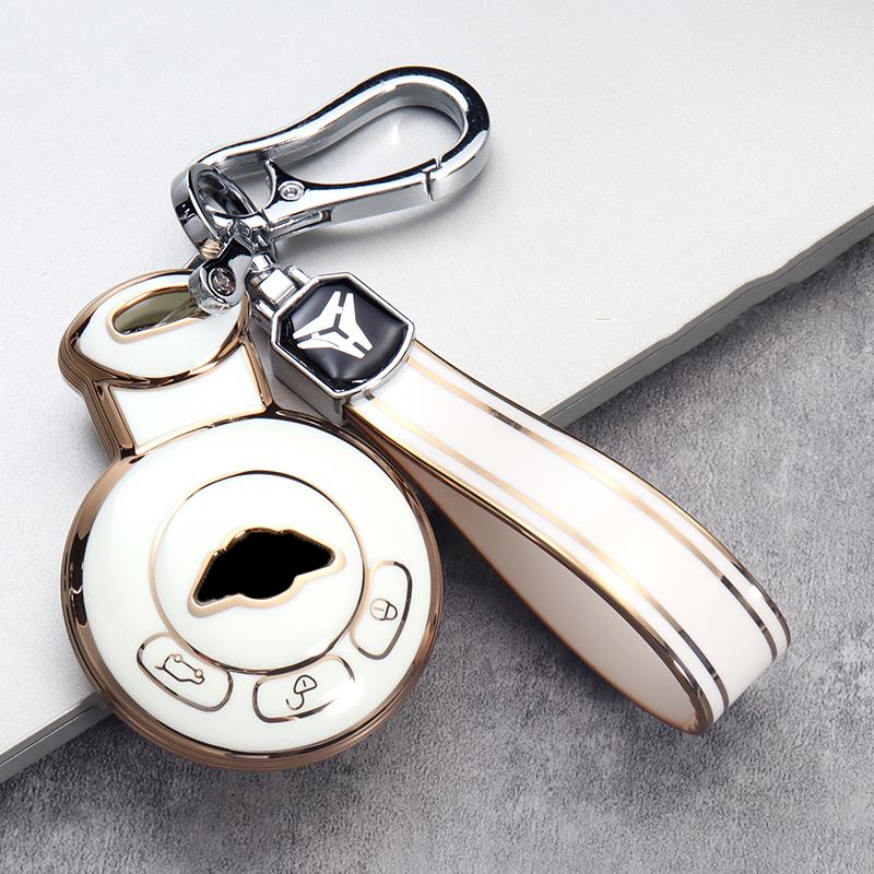 Keyless Entry Remote Accessories, 3 Button TPU Key Cover & Replacement Shell for Mini Cooper R56