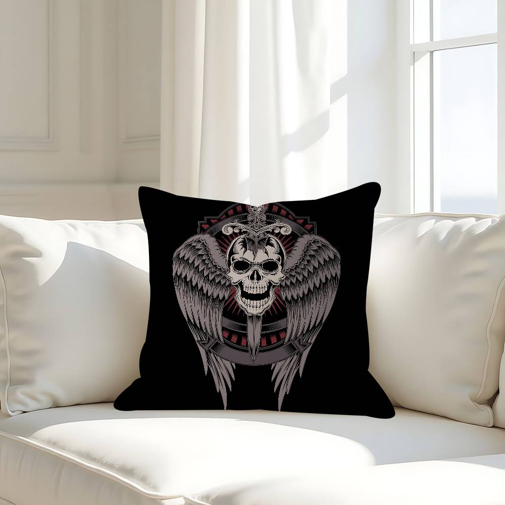 Бог с нами Череп 45*45см Наволочка Чехол для подушки Декор Наволочка Домашняя наволочка Для диванной подушки