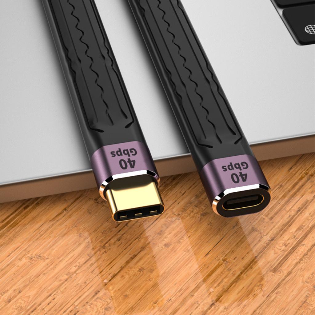 Ультракороткий кабель Type-C USB-Female на Type-C-Male Кабель для быстрой зарядки и синхронизации данных