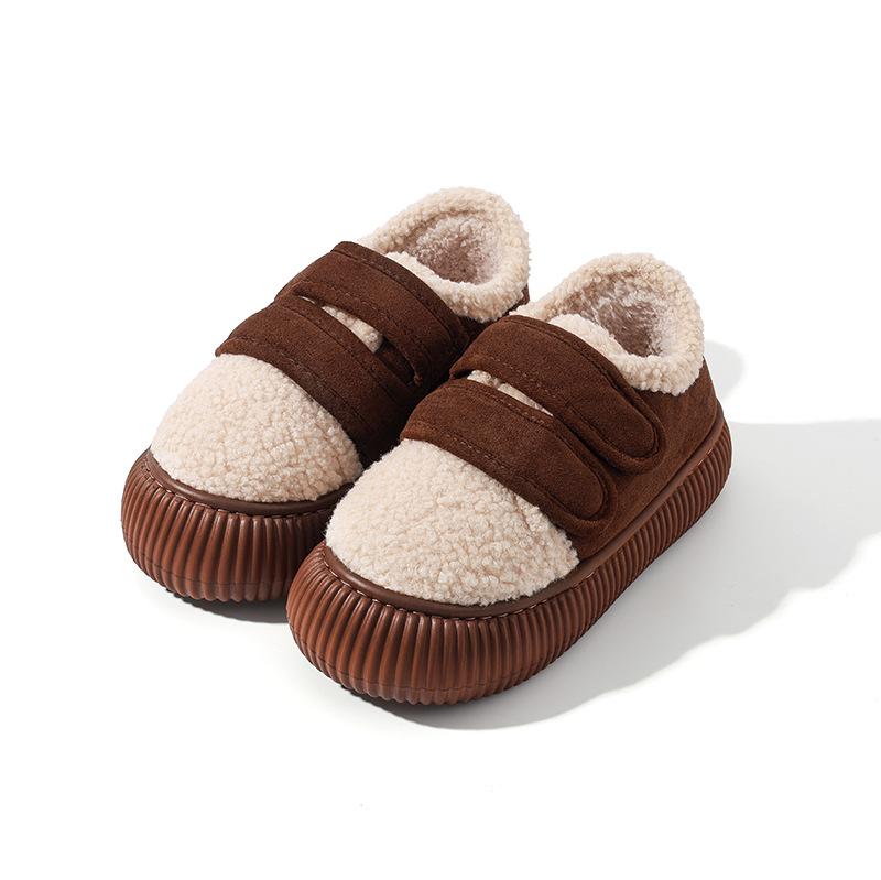 Женские домашние тапочки из флиса на платформе, удобные, пушистые, с подкладкой из искусственного меха, домашние тапочки, зимние, теплые, для дома и улицы, для женщин