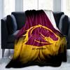 Плед Brisbane Broncos Подходит для диванов, кроватей, офисов и кемпинга - Идеальный подарок на Хэллоуин, Рождество