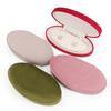 Oval Pearl Necklace Packaging Box High-end Sense Gift Box for Mother Earrings Chain Storage Flannel Jewelry Box