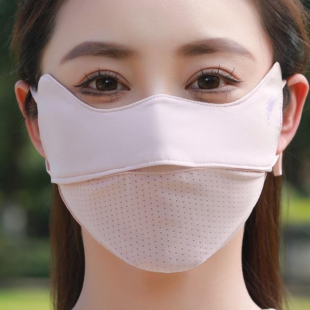Breathable Ice Silk Mask Washable Riding Face Mask  Protect The Corners of The Eyes