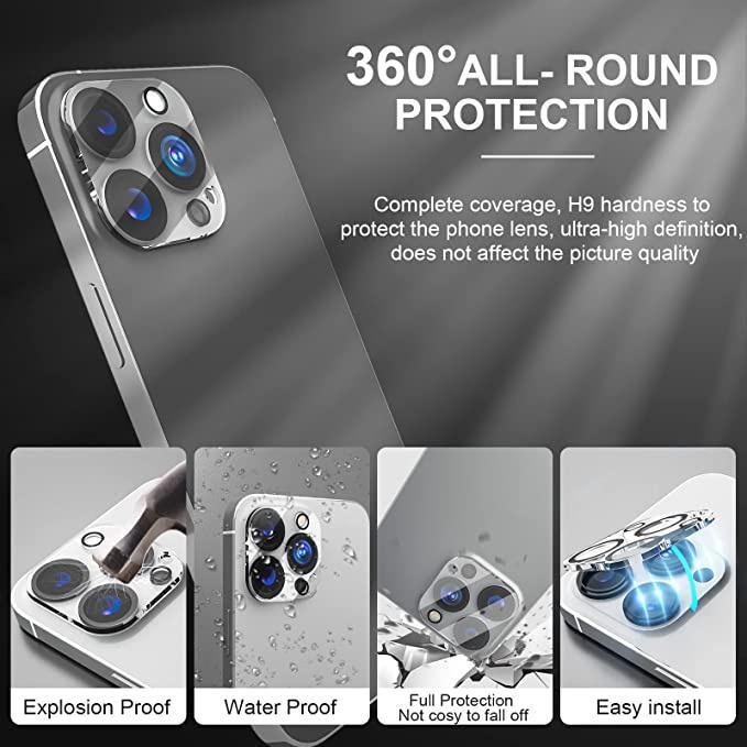 2 шт. Защитная пленка для объектива камеры для IPhone, полнокадровая пленка для объектива, прозрачный защитный чехол для стекла камеры