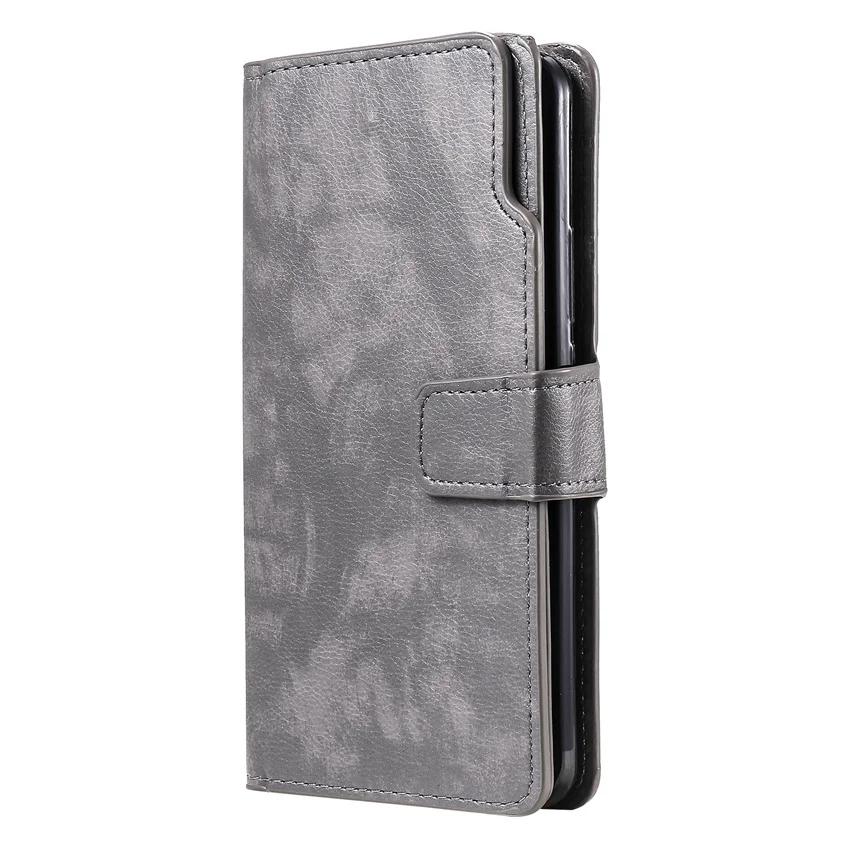 Кожаный чехол для Samsung Galaxy S24 S25 S26 Ultra S23 FE S22 S20 S21 S10 Plus Note 10 20 9 5G Flip Слот для карт Кошелек Чехол для телефона