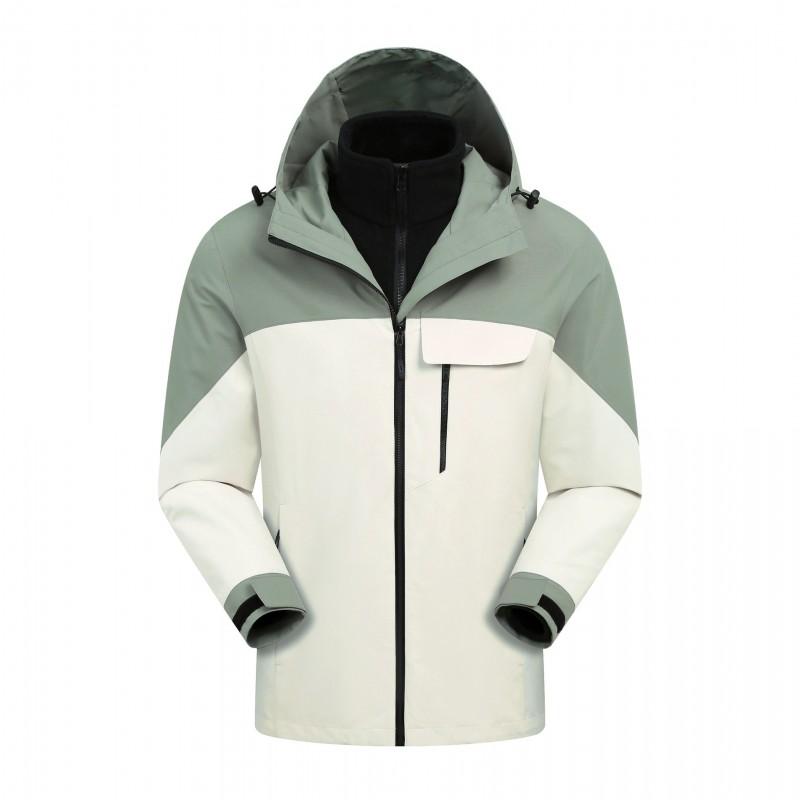 Men Women 3-in-1 Waterproof Windproof Outdoor Jacket With Removable Down Or Fleece Liner Hiking Camping Skiing Winter