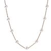 By Yumi Pearl Necklace Yumi Sienne 7mm Short Station Popular Ceremonies Stylish Made In Japan [MIONO] [Produced Katsura] Women's (Gold)