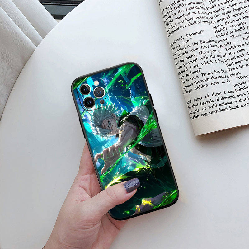 Чехол для телефона ED17 Demon Slayer для iPhone 6 6s 7 8 11 12 13 14 15 XS Pro Max XR X SE Samsung S20 S21 S22 S23 S24 FE Ultra Plus Lite S21S A55