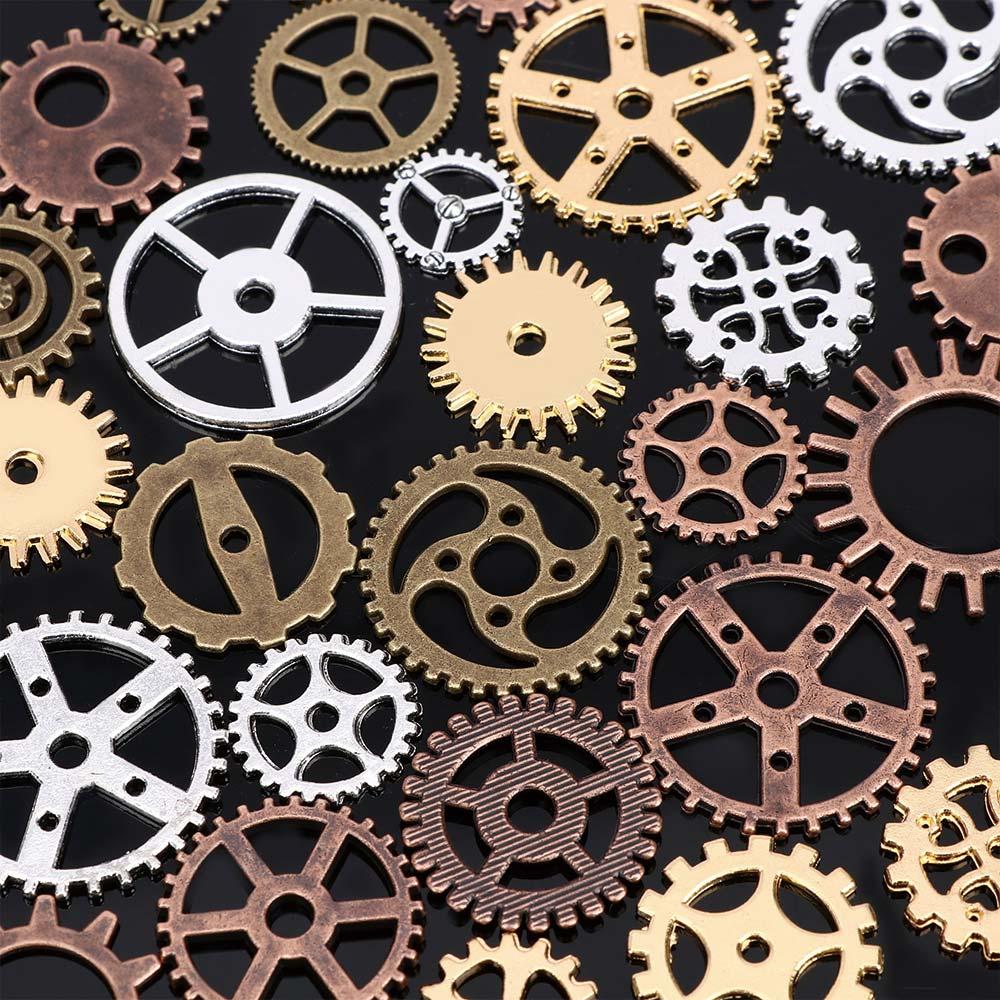 Fashion DIY Charms Mixed Vintage Watch Parts Steampunk Jewelry Cogs & Gears Making Craft Arts