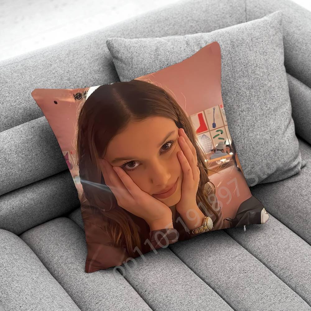 Чехол на подушку M-Millie Bobby Brown Для 55см 30см 50см 45*45см 40см Квадратный чехол на подушку для стула