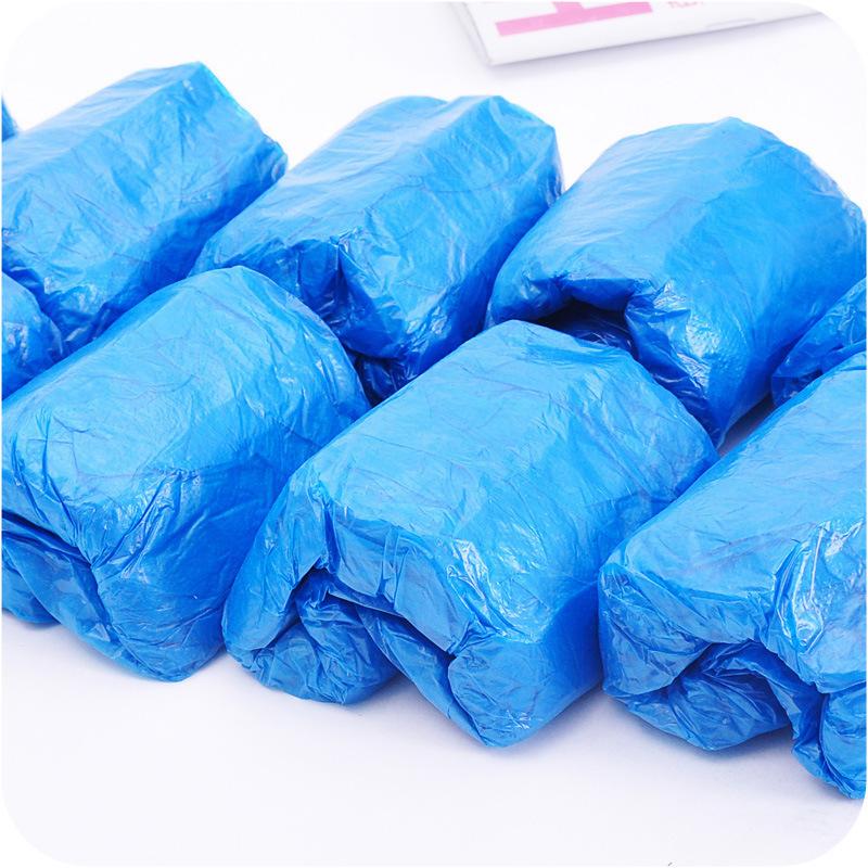 Disposable Plastic Shoe Cover Thick Wear-resistant PE Shoe Cover Non-slip Dustproof and Waterproof Shoe Cover