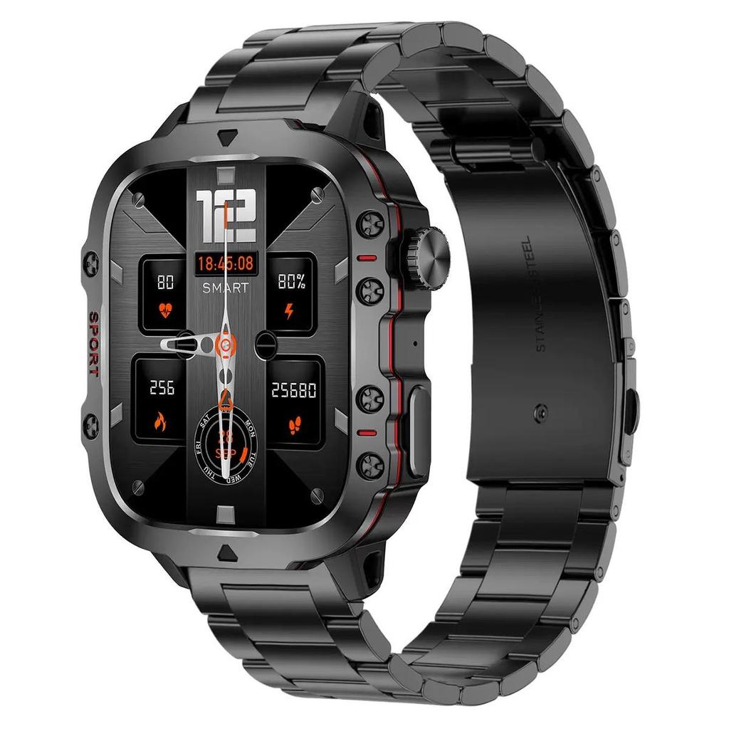 2025 Новые Прочные Мужские Черные Смарт-часы для Android Xiaomi Ios 3ATM Водонепроницаемые Спортивные Фитнес Ai Голосовые Смарт-часы для улицы