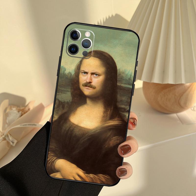 Leonardo da Vinci Mona Lisa Art Case For iPhone 11 12 13 14 15 16 Pro Max Cover For iPhone 13 12 Mini XR X XS Max Plus