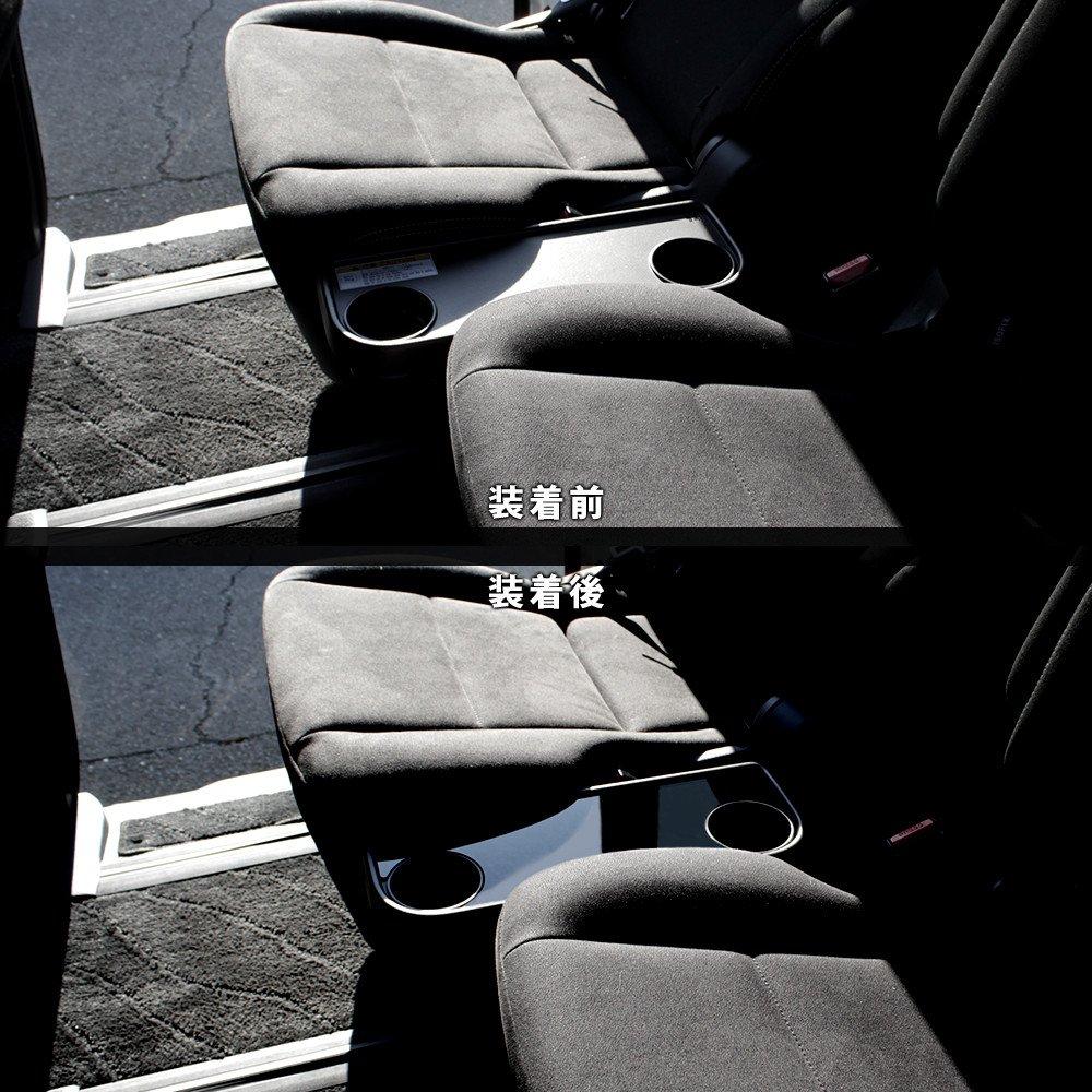 Панель приставного столика SecondStage для Toyota и Esquire Ранние и Поздние Черный лак (Второй этап) Voxy, Noah 2-й ряд, (Серия 80, Модели), (T321BLK)