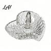 Modern Ring Storage for Vanity Glass Holder Water Ripple Elegant Jewelry Dish Clear Anniversary Gift Wife Decorative Trinket Tray Bedside Table And