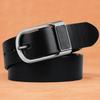 Натуральная кожа для мужчин, высококачественные джинсы с пряжкой, повседневные ремни из коровьей кожи, деловой ковбойский пояс, мужской дизайнер моды, новый