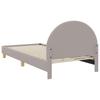 Kids Bed Frame with Headboard Light Grey 90 x 200 cm Boucle