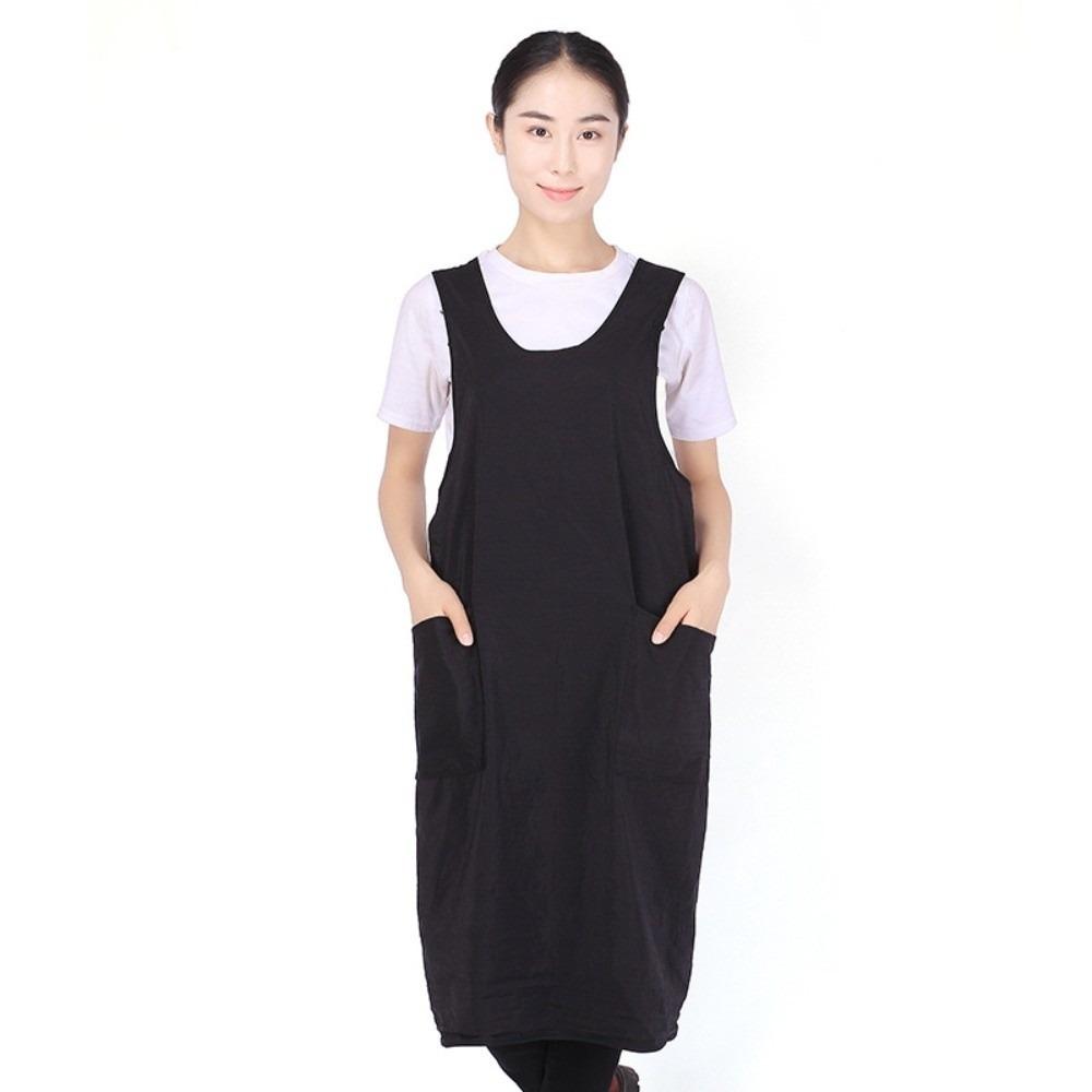 with Pockets Barber Shop Work Clothes Soft Hair Cutting Gown Cross Hairdressing Apron Beauty Salon