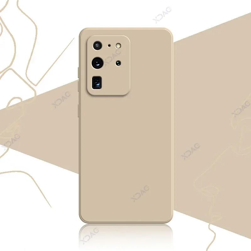 Чехол для мобильного телефона Samsung Galaxy S20 FE Plus Ultra SamsungS20Ultra S20Plus 5G Мягкий квадратный жидкий силиконовый чехол-сумка
