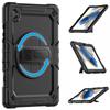 Case for Samsung Galaxy Tab A8 10.5 SM-X200 SM-X205, Armored Rotating 360, Black