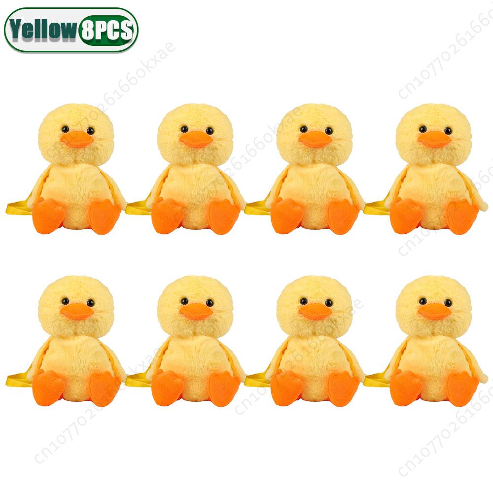 1-10PCS Small Yellow Duck Plush Bag New Cute Shoulder Bag Teenage Girls Traveling Backpack Hundreds of Animal Cartoon Bag