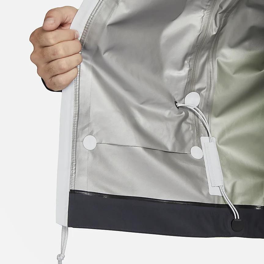 Nike Storm-FIT ACg Series Color Block Hooded Zip Windproof Waterproof Jacket Men Jacket Photon-Grey DB3560-025