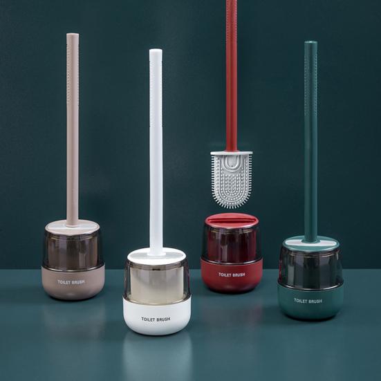 Щетка для унитаза, герметичная, быстросохнущая, резиновая, TPR, подвесное отверстие, щетка для ванной комнаты для дома