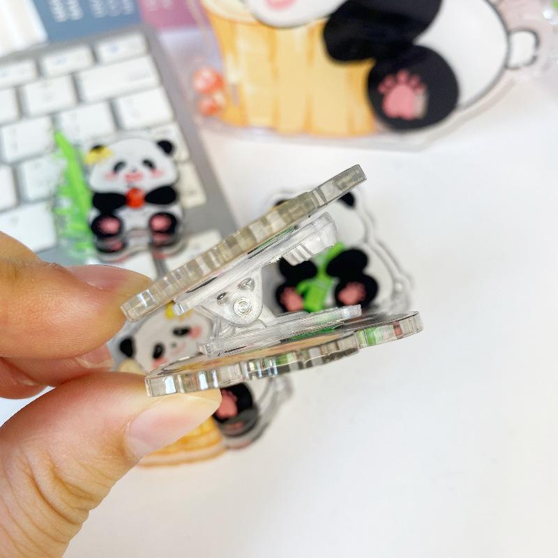 Кавайные пружинные зажимы Capybara Мультяшные пружинные зажимы из толстого пластика Офисные полезные зажимы Канцелярские принадлежности для студентов