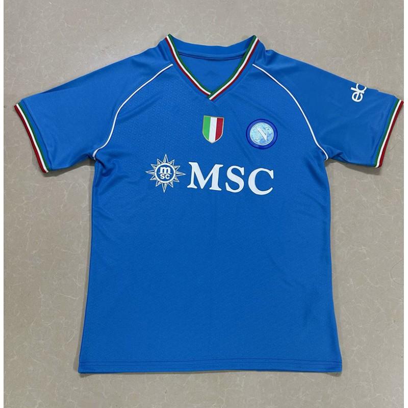 Napoli 2023-24 Home Away Goalkeeper Edition Champion Commemorative Soccer Jersey Cotton