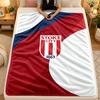 Flannel BlanketStoke City Football Warm Soft Throw Blanket for Indoor Sofa Bed Living Room Use