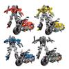 Transforming Robot Motorcycle Toy Movable Joints Educational Transformable Motorbike Deformation Robot Model Toddlers Boys Birthday