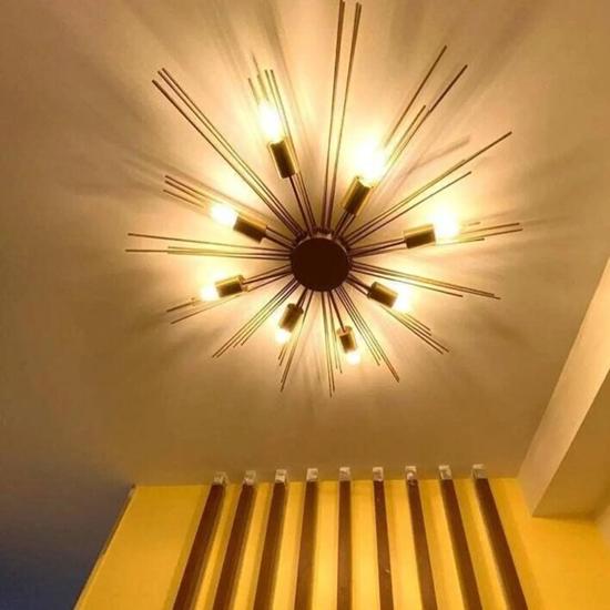 Mid Century Modern Elegant 8-Light Ceiling Pendant For Living Room Bedroom Hall Room