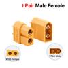 XT-60 Male Female Bullet Connectors Plugs for RC Lipo Battery Wholesale Female Plug Gold-plated Mountable Connector