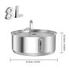 ABMH Stainless Steel 8L Large Capacity Cat Water Fountain, Dog Drinking Dispenser with Filter for Pets