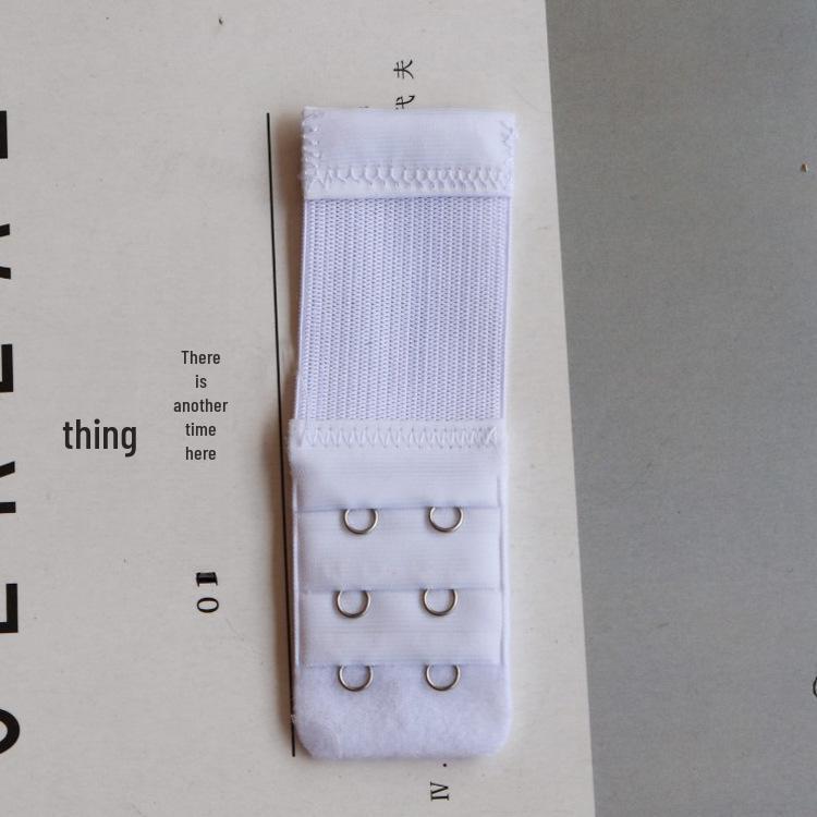 Удлинитель бюстгальтера с двумя крючками из нержавеющей стали, три ряда эластичной резинки.