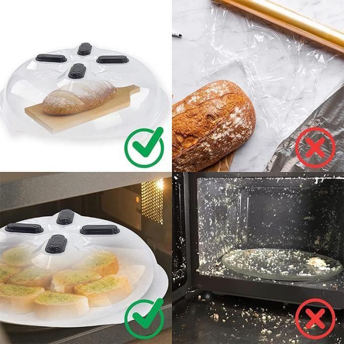 Color 1pc Magnetic Anti-Splatter Cover for Microwave, with Steam Vent, Heat-Resistant