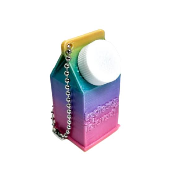 1/2 шт., держатель для таблеток, переносящих лактозу и таблетки, брелок, компактная коробка, дизайн коробки для молока, брелок, рюкзаки, кошельки, аксессуары