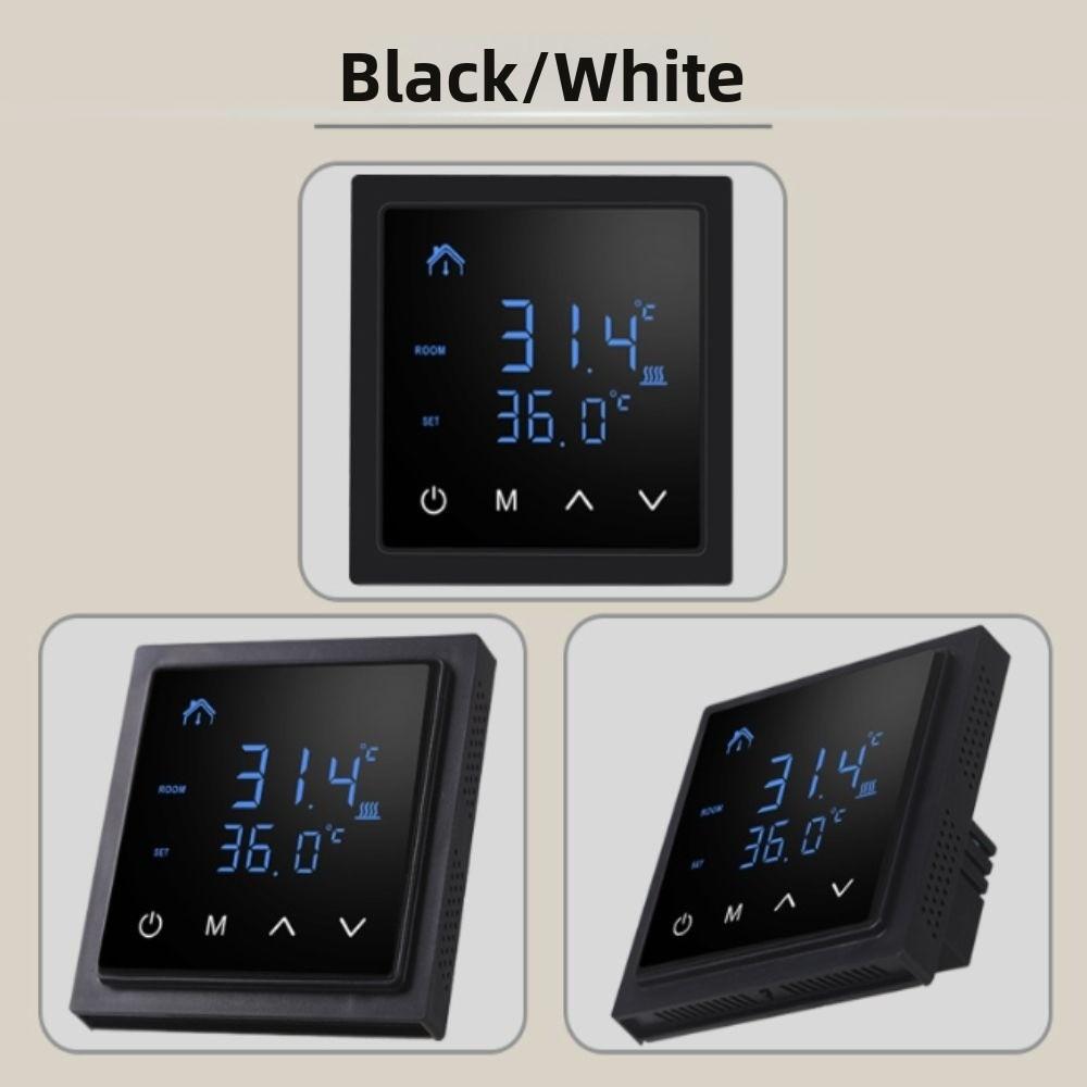 Touch Screen Floor Heating Controller Electric Heat Thermostat Room Temperature Control