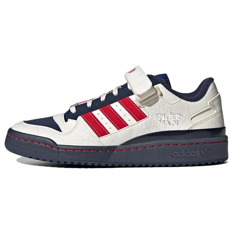 Marvel x adidas Forum Low Spiderman Унисекс Кроссовки Белый Прозрачно-Белый Солнечно-Красный IG3813