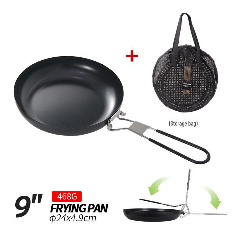 Portable Non-Stick Foldable Camp Pan for BBQ and Picnic